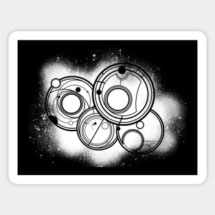 Gallifreyan Symbols Spray Paint (White) Sticker